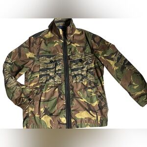 G Star Raw Green Camouflage Overshirt Cotton Utility Jacket Mens XXL Like New